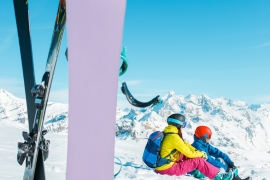 The mountain in winter