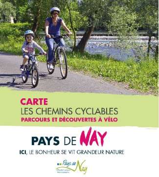 Carte des chemins cyclables du Pays de Nay