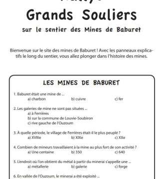 Rallye Grands Souliers : les mines de Baburets à Ferrières